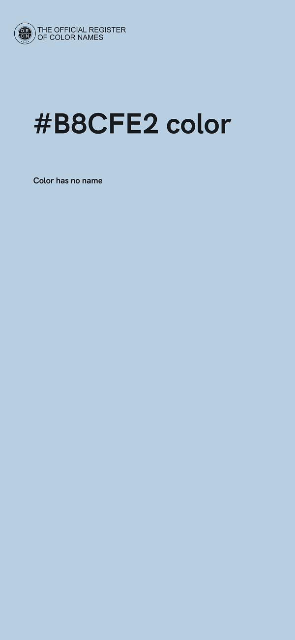 #B8CFE2 color image