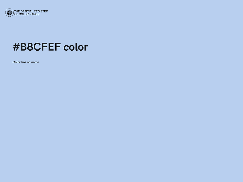 #B8CFEF color image