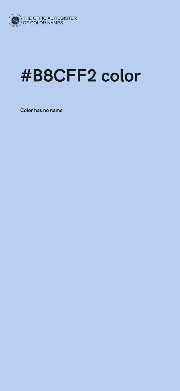 #B8CFF2 color image