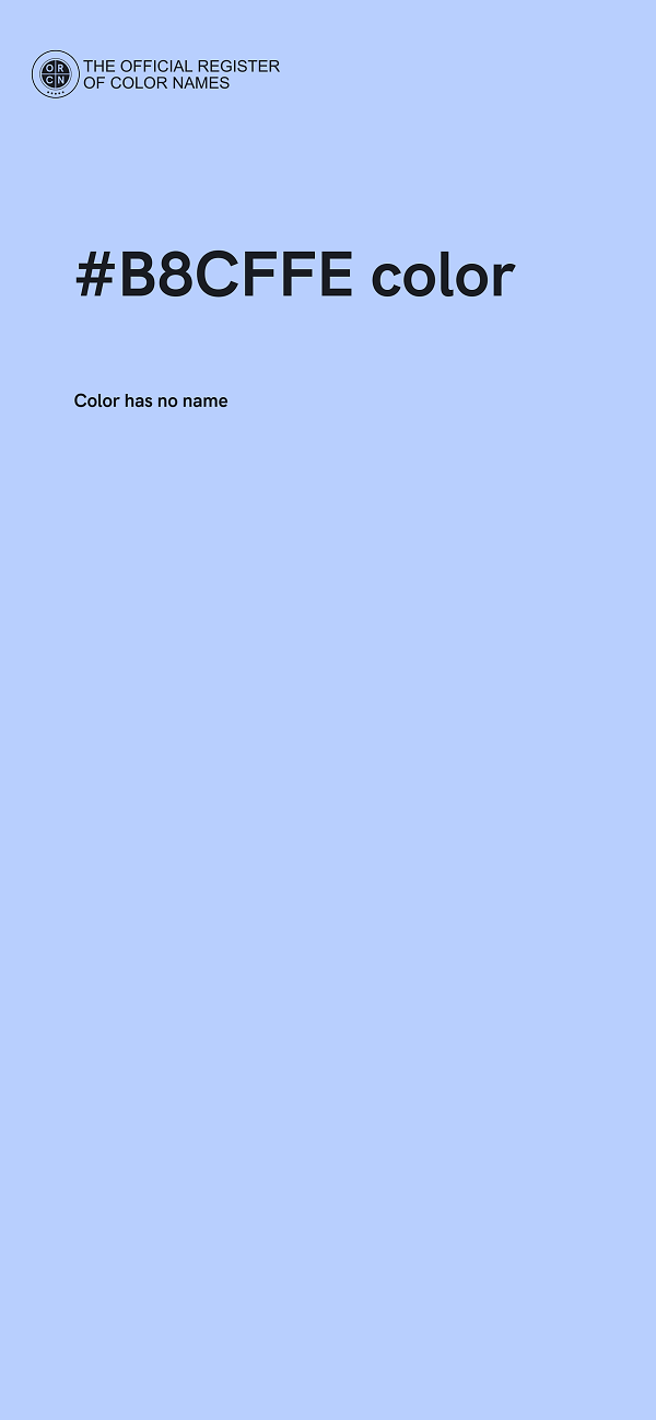 #B8CFFE color image