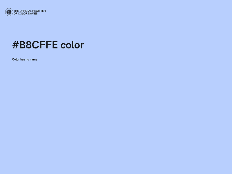 #B8CFFE color image