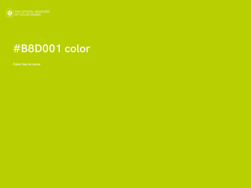 #B8D001 color image