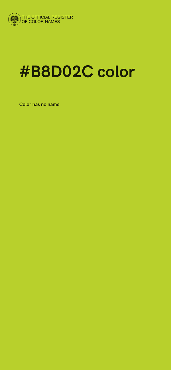 #B8D02C color image