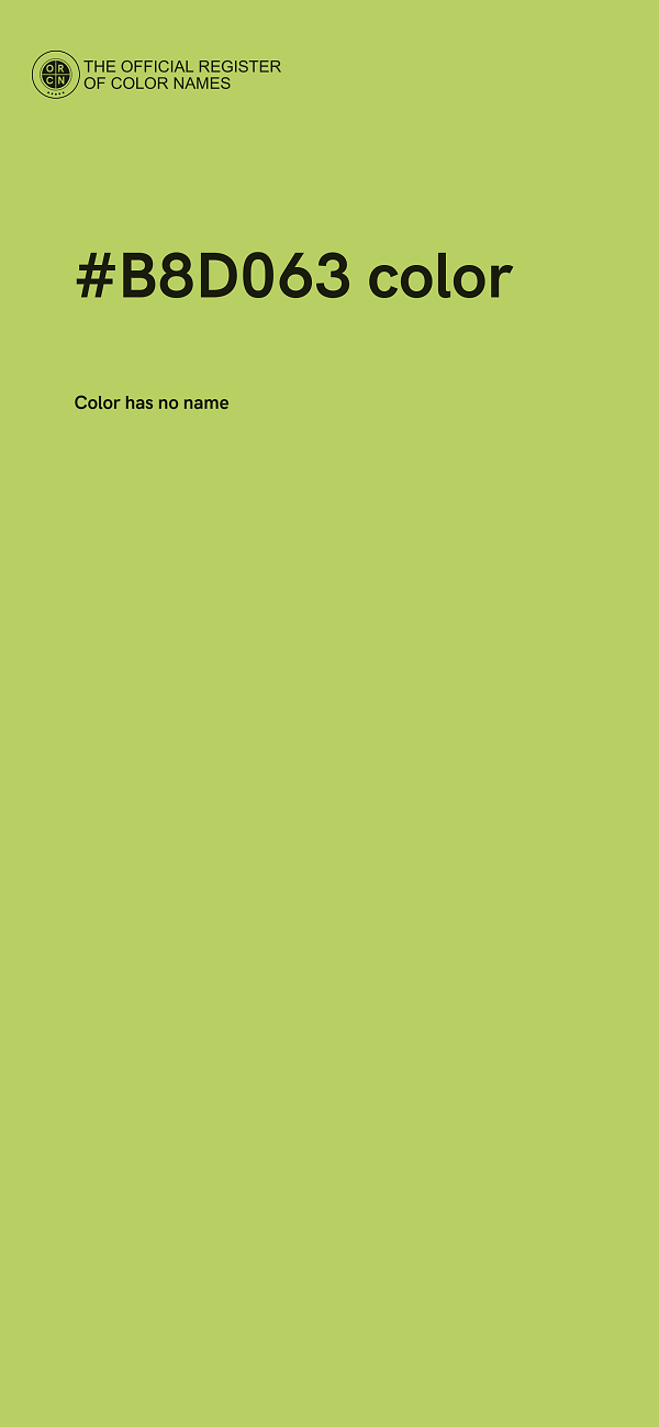 #B8D063 color image