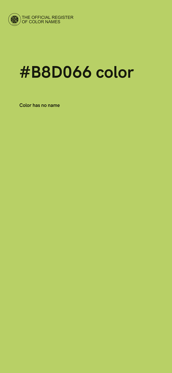 #B8D066 color image