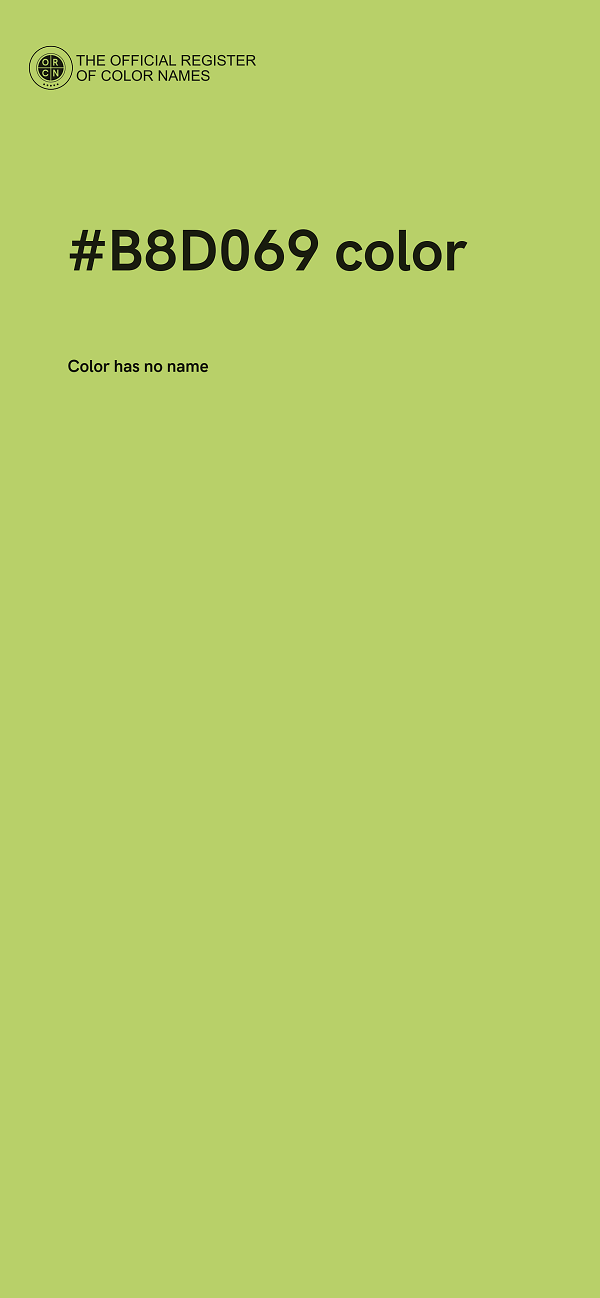 #B8D069 color image