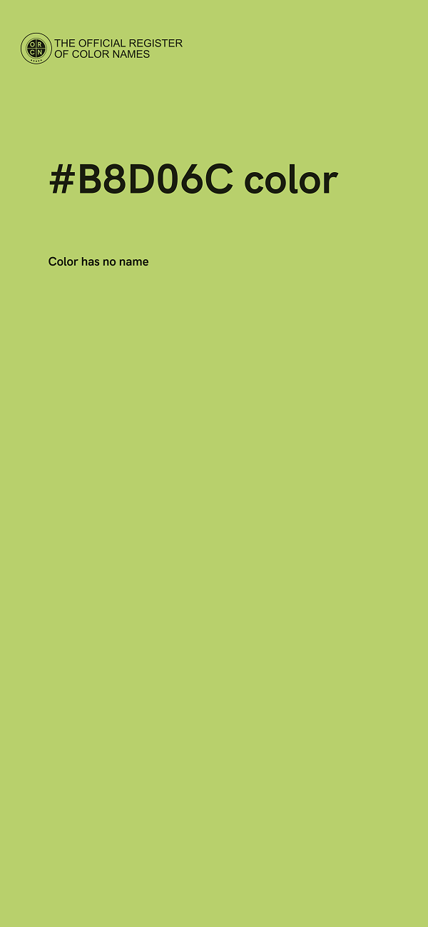 #B8D06C color image