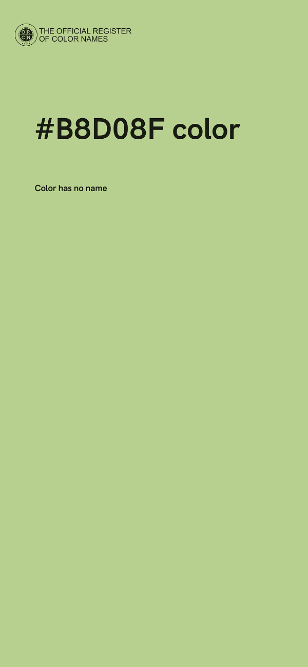 #B8D08F color image