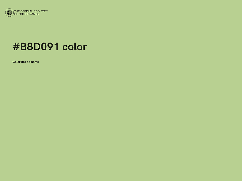 #B8D091 color image