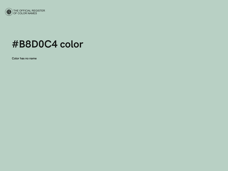 #B8D0C4 color image