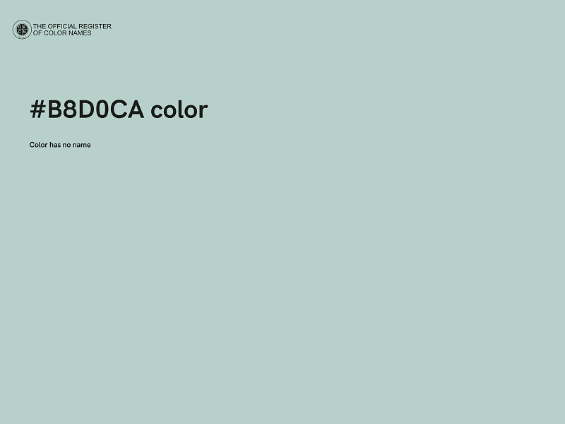 #B8D0CA color image