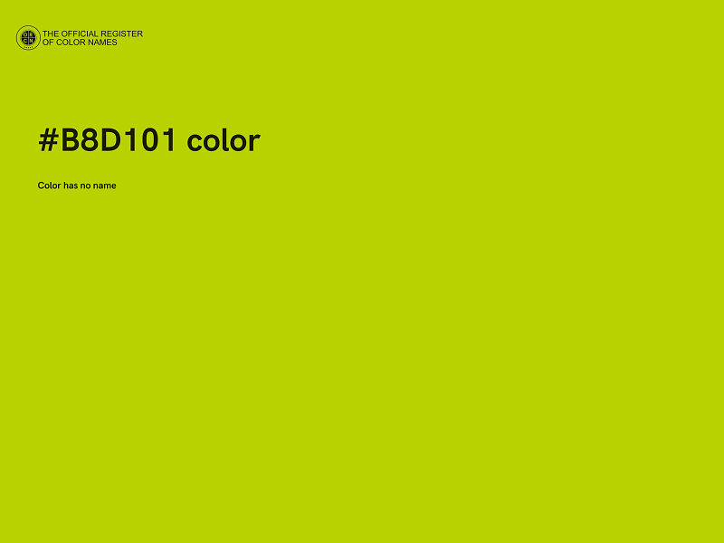 #B8D101 color image