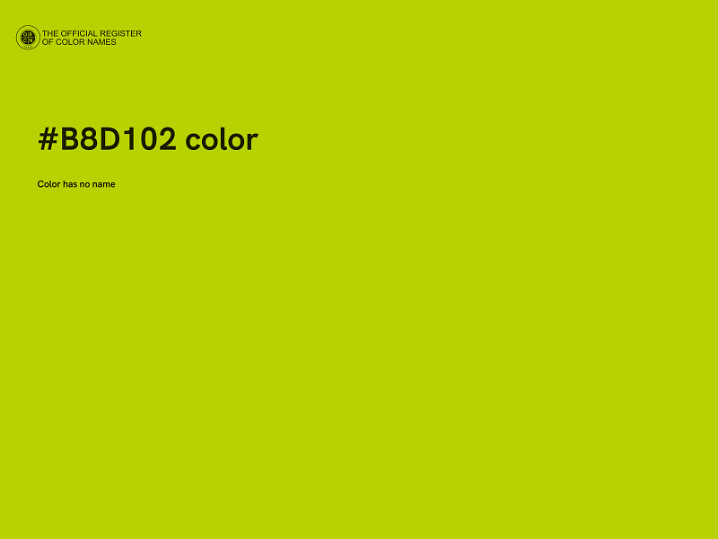 #B8D102 color image