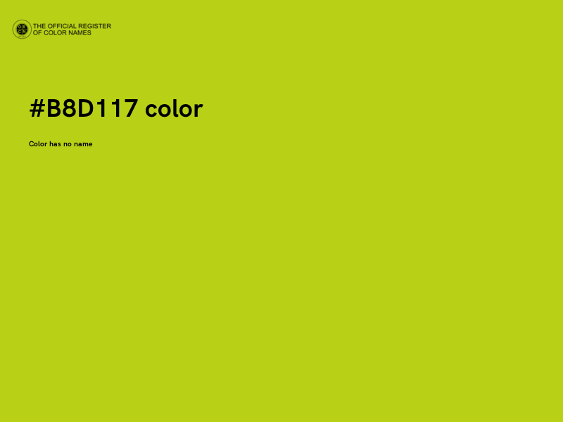 #B8D117 color image