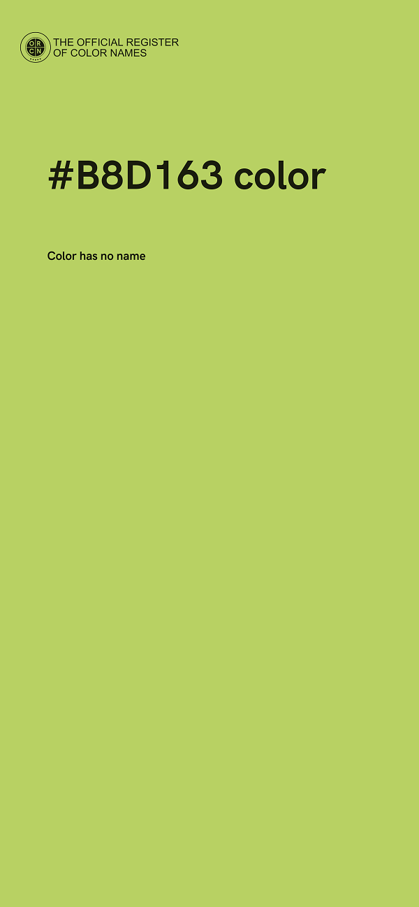 #B8D163 color image