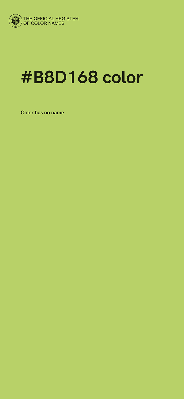 #B8D168 color image