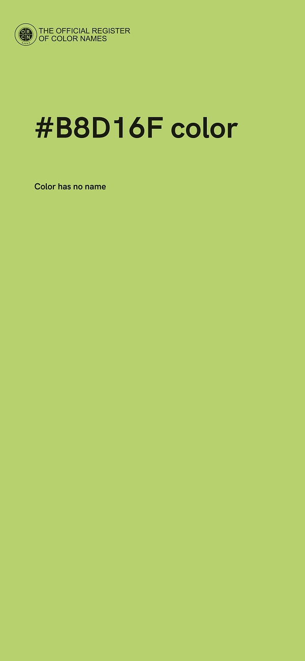 #B8D16F color image