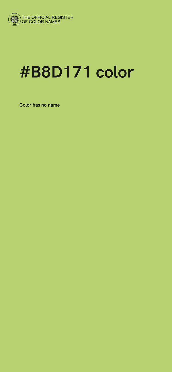 #B8D171 color image
