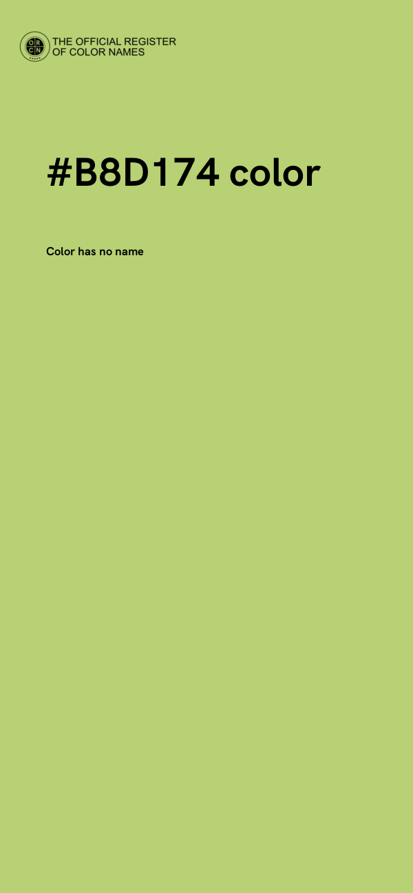 #B8D174 color image