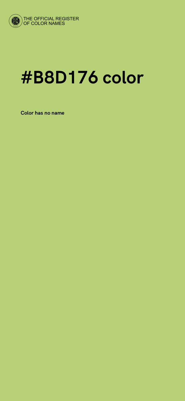 #B8D176 color image