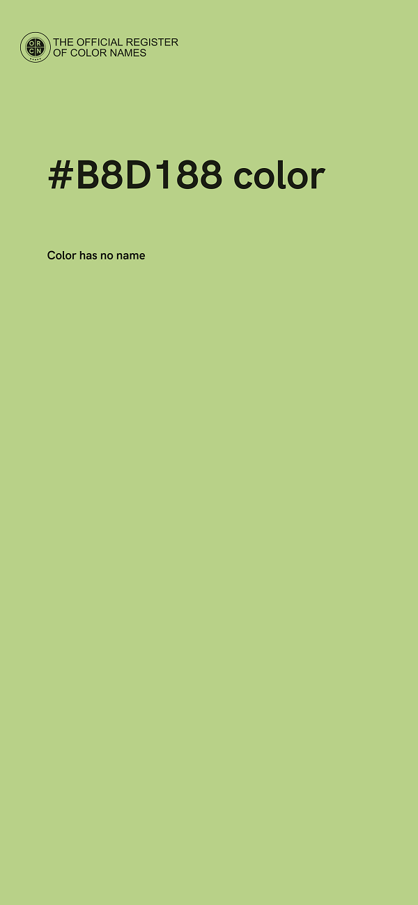 #B8D188 color image