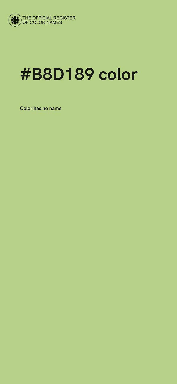 #B8D189 color image