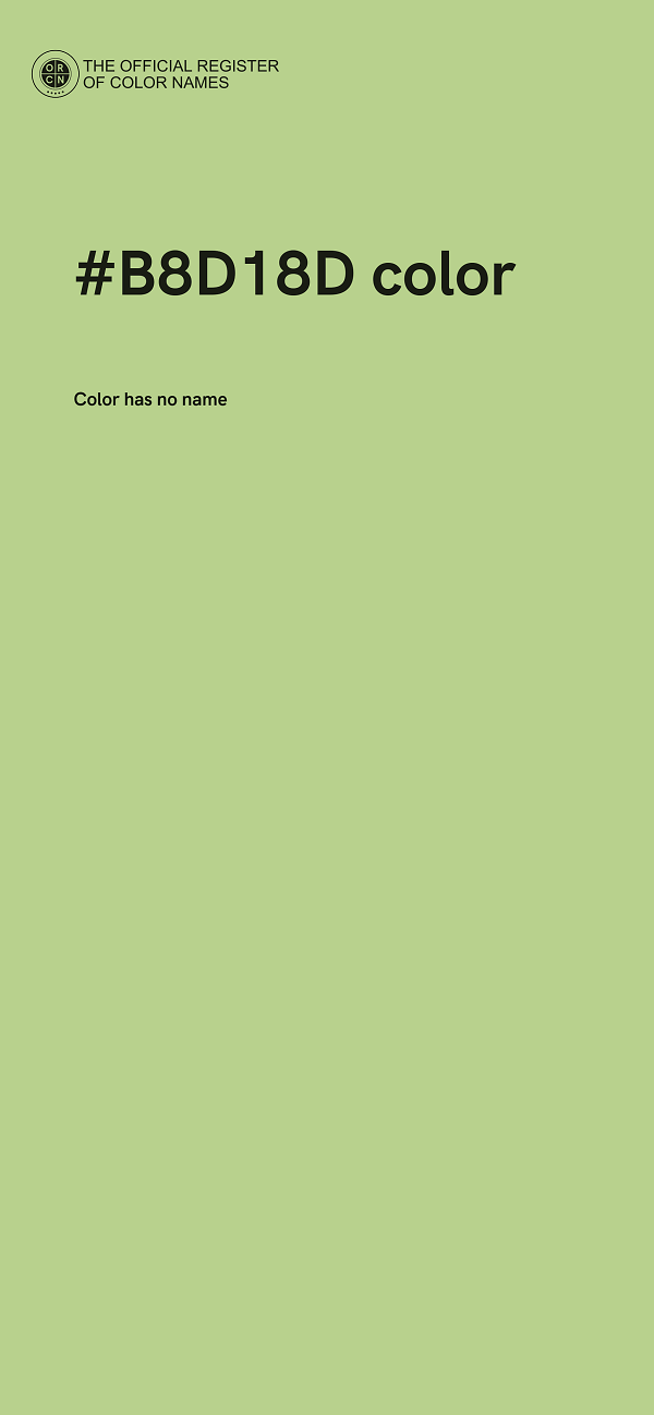 #B8D18D color image