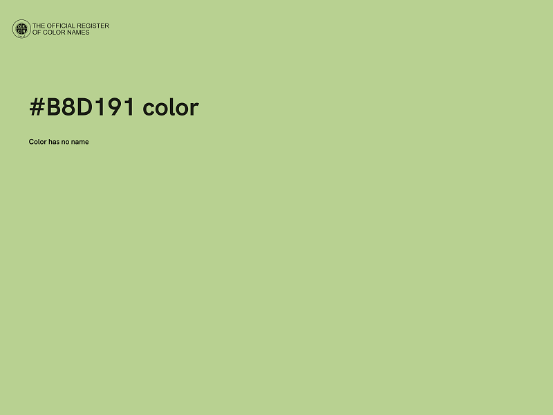 #B8D191 color image