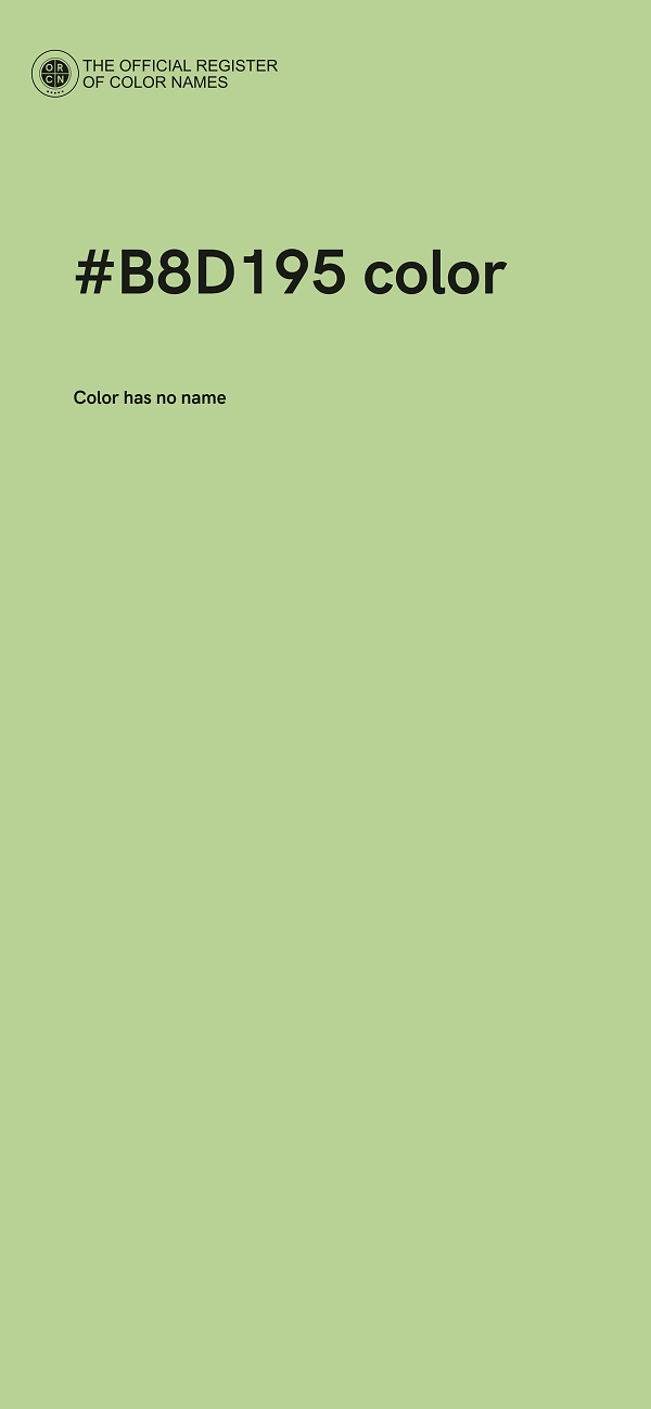 #B8D195 color image
