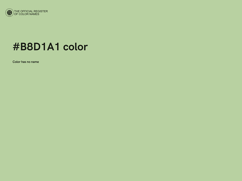#B8D1A1 color image