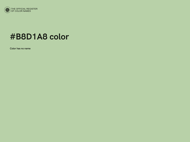 #B8D1A8 color image