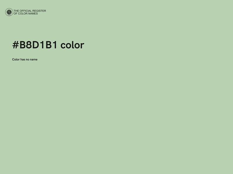#B8D1B1 color image