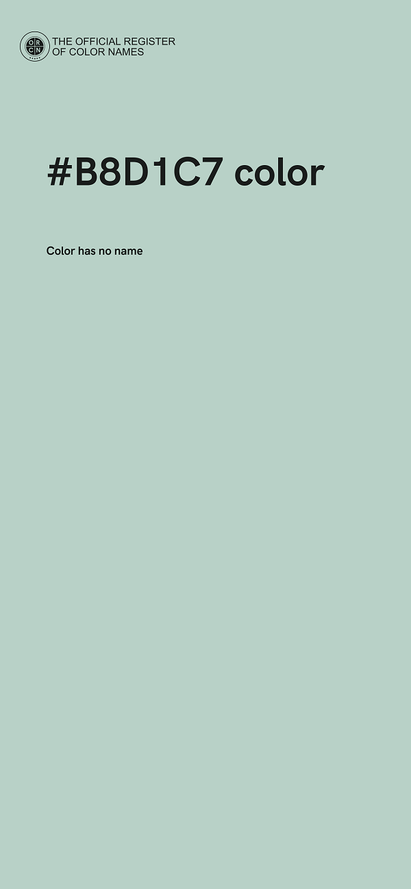 #B8D1C7 color image