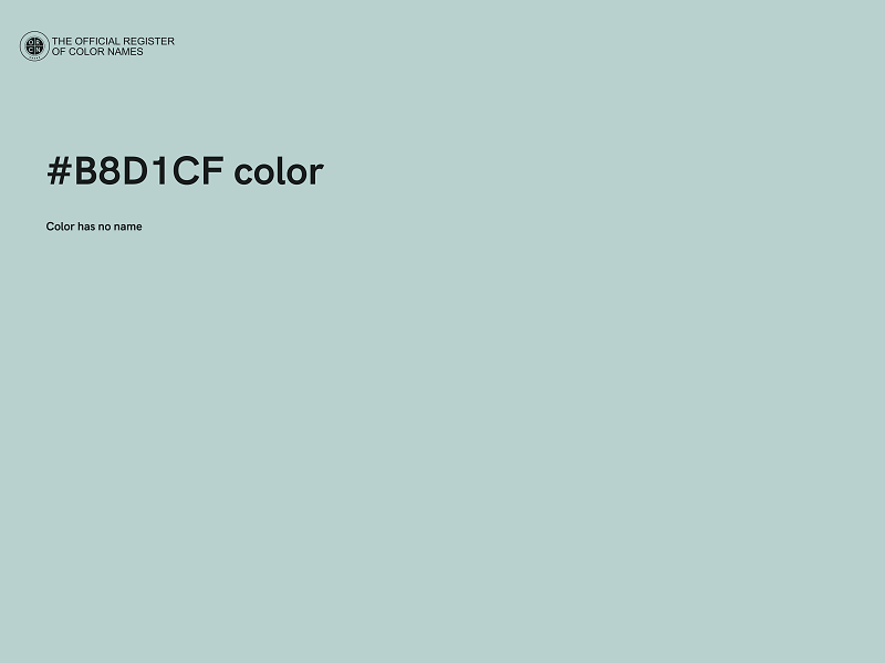 #B8D1CF color image