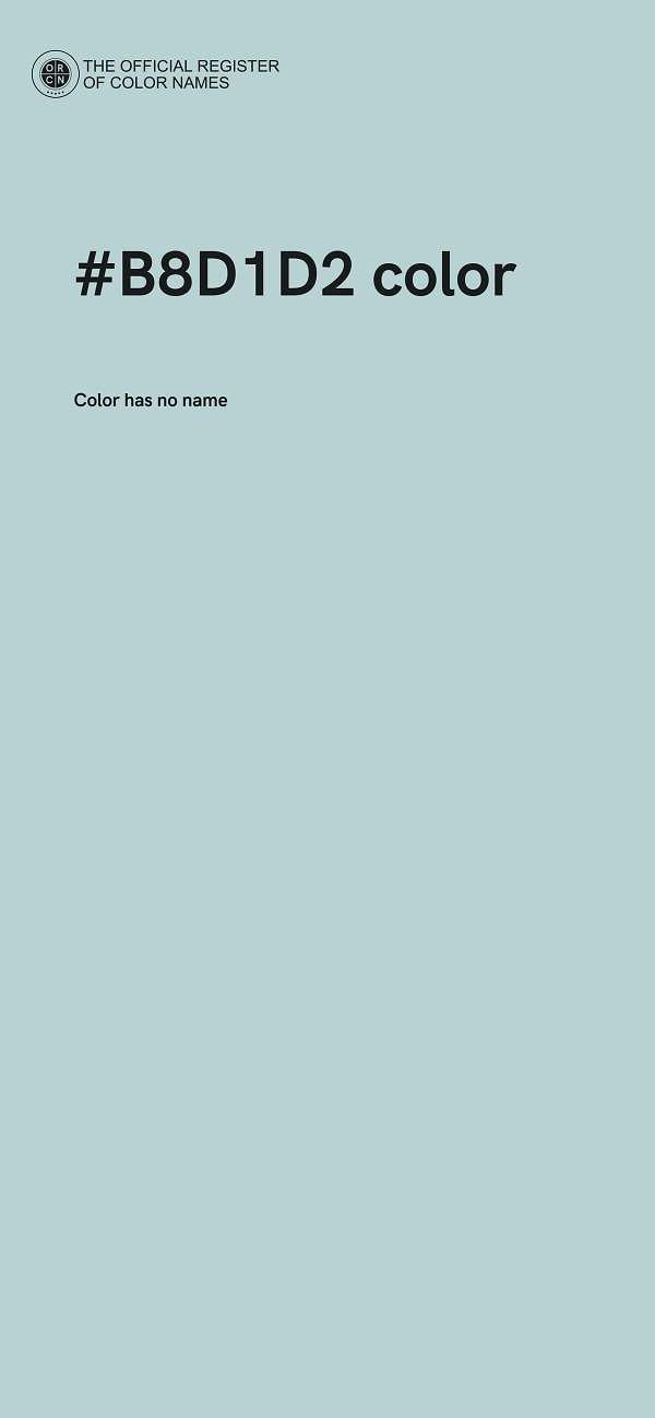 #B8D1D2 color image