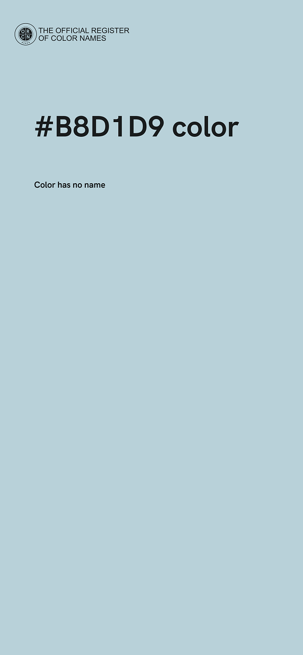 #B8D1D9 color image