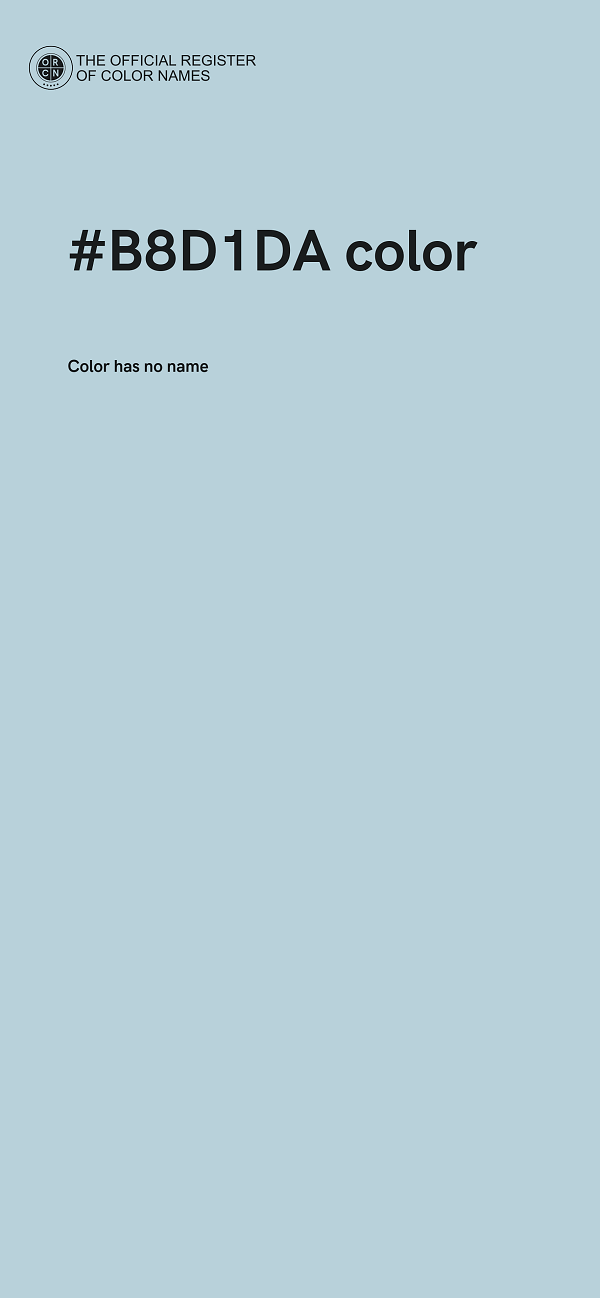 #B8D1DA color image