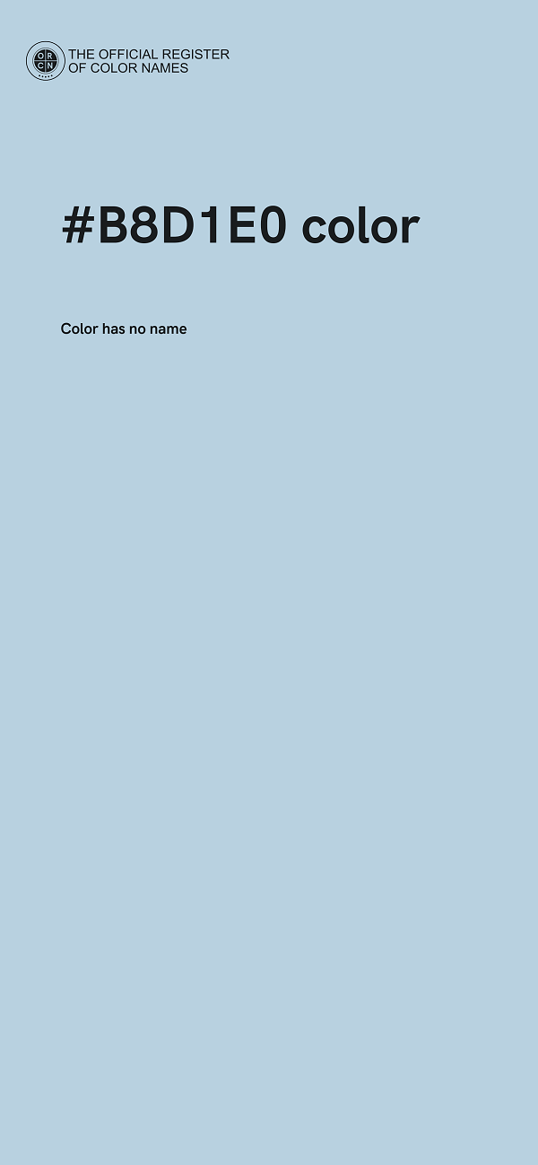 #B8D1E0 color image