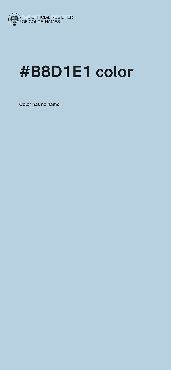 #B8D1E1 color image
