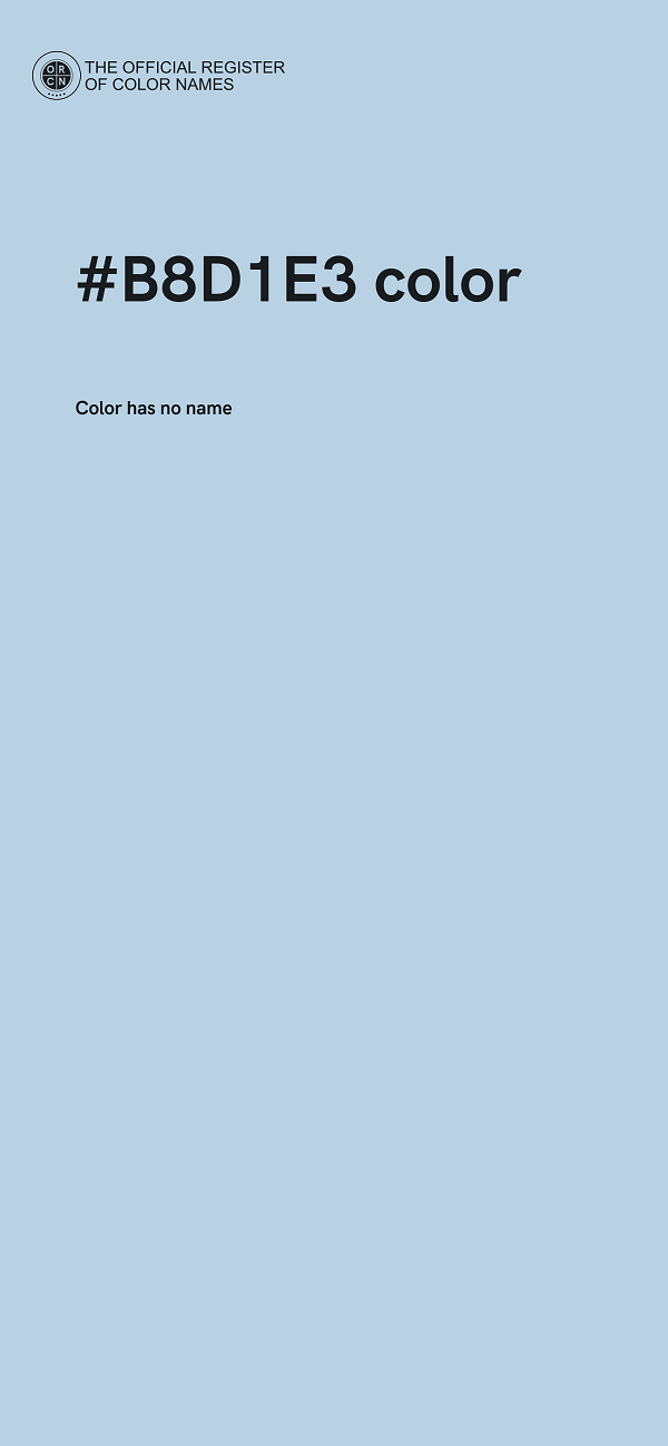 #B8D1E3 color image