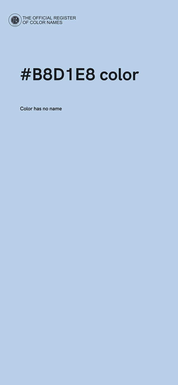 #B8D1E8 color image