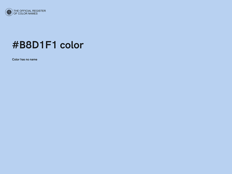 #B8D1F1 color image