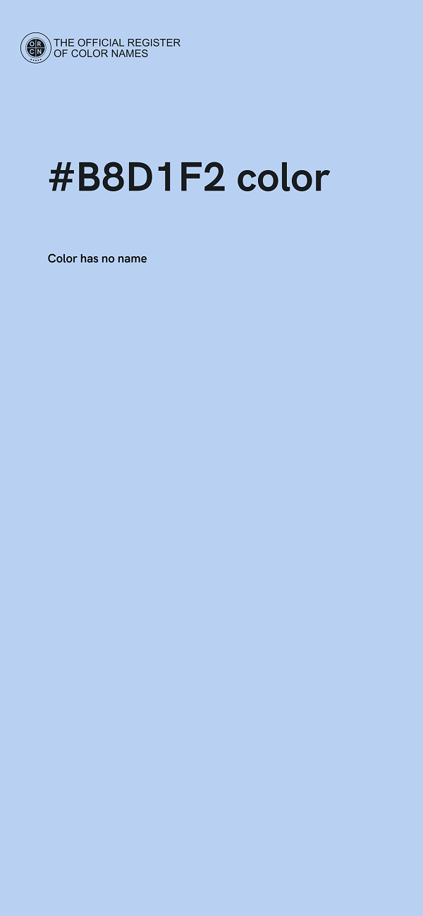 #B8D1F2 color image
