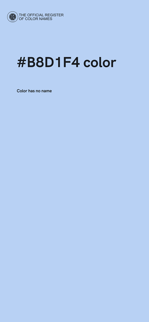 #B8D1F4 color image