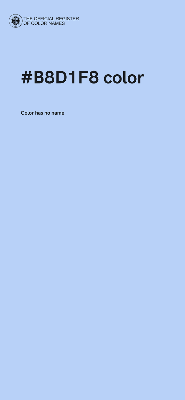 #B8D1F8 color image