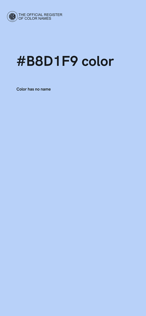 #B8D1F9 color image