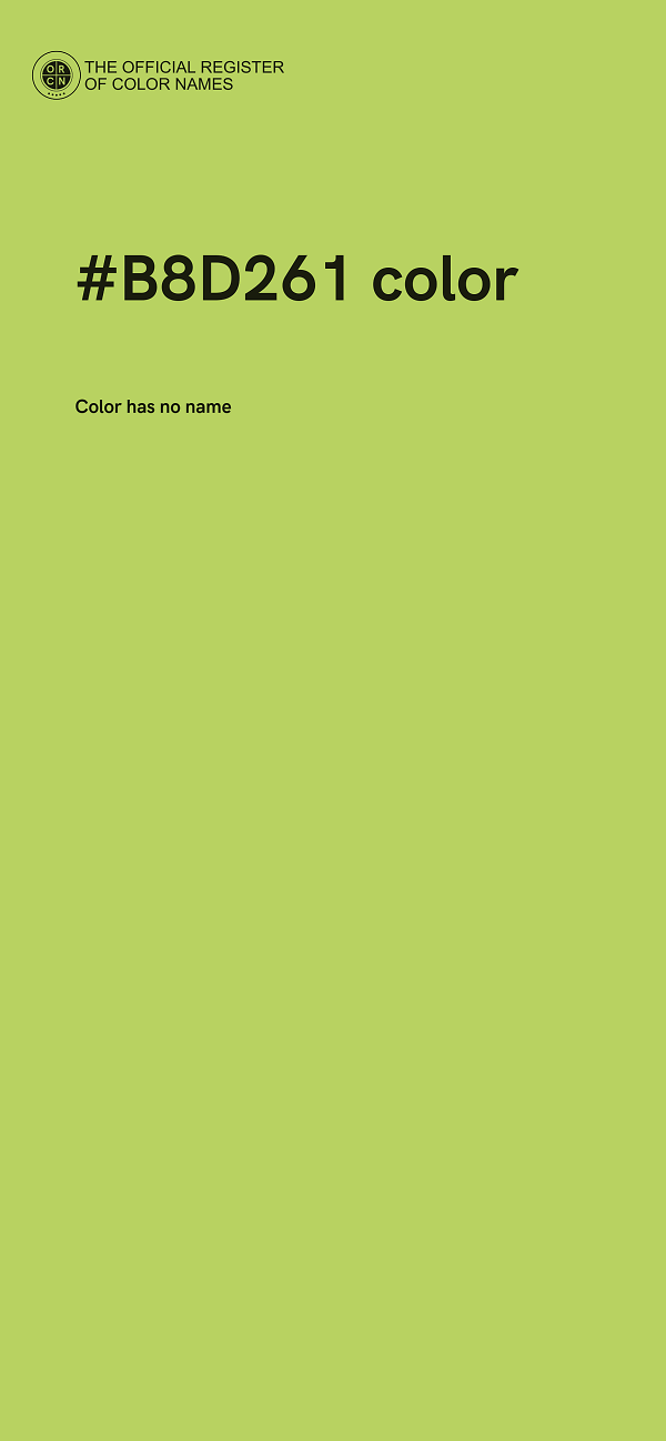#B8D261 color image