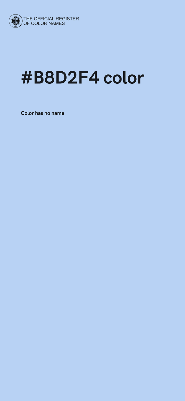 #B8D2F4 color image