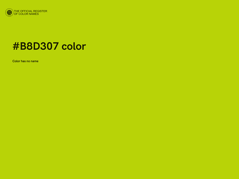 #B8D307 color image