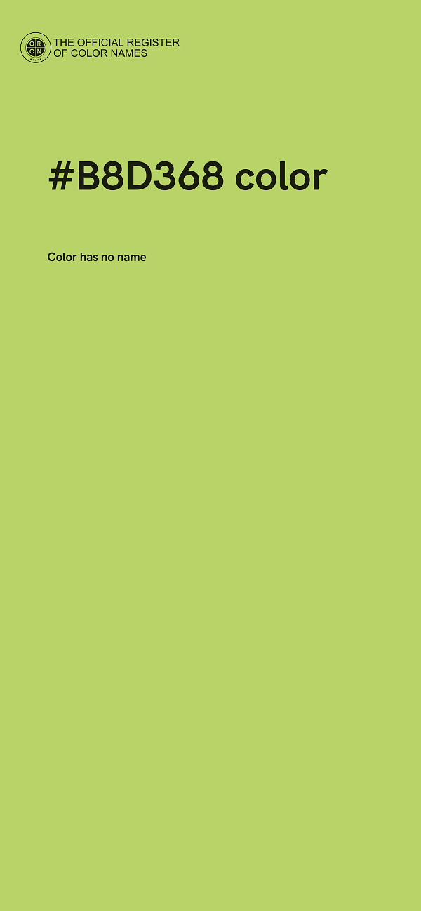 #B8D368 color image